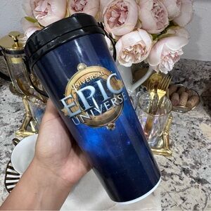 Universal Epic Universe Navy Travel Mug